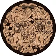 09.ドラルク＆ロナルド＆ジョン(レトロアートイラスト) コルクコースター 「吸血鬼すぐ死ぬ2」