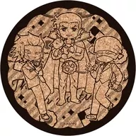 13. Nagiri, ゼンラニウム and Baseball Fist I Love (Retro Art Illustration) Cork Coaster "Kyuketsuki Sugu Shinu 2"
