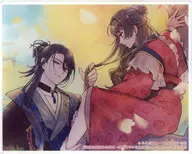 Eikei & Shu Rin Acrylic Coaster "Light Novel Kokyu no Hoshiei-no-Mikomi no Miko : Disguised Marriage with the Seventh Prince Who Wants to Lose in the Crown Prince Contest" Shosen Premium Bonus