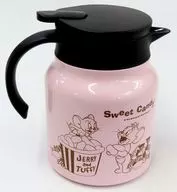 "Tom y Jerry", olla de acero inoxidable de escritorio Jerry & Nibbles (rosa)