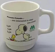 Snoopy & Woodstock (personal computer) original mug cup "PEANUTS (SNOOPY) × MOS BURGER" subject menu order paid bonus