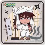 天鬼 (Mini Character) Original Coaster B "Nintama Rantaro × Kabuki × gokurakuyu ・ RAKU SPA Kabuku Ninjutsu Gakuen Gokuraku Onsen no Dan" menu order privilege