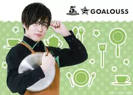 小松昌平(ゴーラスグリーン) 紙製オリジナルランチョンマット 「GOALOUS5×THEキャラCAFE」 フードメニュー注文特典