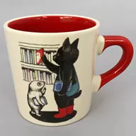黒猫柄 マグカップ 「ヒグチユウコ×角川ホラー文庫30周年」