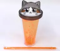 プンちゃん(オレンジver.) グリッタータンブラー 「ねこに転生したおじさん」 ナムコ限定