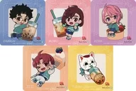 全5種セット オリジナルコースター 「ダンダダン×Bull Pulu」 メニュー注文特典