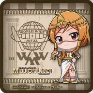 Momose Rio (Mini Character B) original coaster "-World Wide Meal-MILLION ANCIENT idol Master MILLION LIVE! ×STELLAMAP CAFE" collaboration menu order bonus