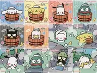 全12種セット オリジナルコースター 「サンリオキャラクターズ×極楽湯・RAKU SPA サンリオキャラクターとおふろタイム」 コラボメニュー注文特典