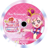 キュアワンダフル(キャライラスト右寄り) コースター 「映画キミとアイドルプリキュア♪お待たせ!キミに届けるキラッキライブ!×TOWER RECORDS CAFE」 コラボメニュー・テイクアウトメニュー注文特典 後期