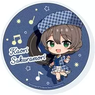 07.桜守歌織 カラオケver.(ミニキャライラスト) アクリルコースター 「アイドルマスター ミリオンライブ!」