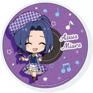10.三浦あずさ カラオケver.(ミニキャライラスト) アクリルコースター 「アイドルマスター ミリオンライブ!」
