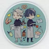 志田諒＆五十嵐樹(描き下ろし/ミニキャラ/カフェ) アクリルコースター 「ゆらめく秋の恋ごころ ドラマCD発売記念 / 野花さおり×Gratte animatecafe」 有償特典