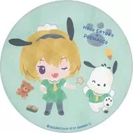 北条沙都子＆ポチャッコ 陶器コースター 「ひぐらしのなく頃に卒×サンリオキャラクターズ」
