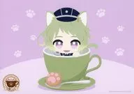 毛利藤四郎 A4ペーパーランチョンマット 「刀剣乱舞-ONLINE- 刀猫男士×コラボカフェ本舗 『刀猫Cafe』第四弾」 フード・デザートメニュー注文特典 前半