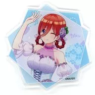 中野三玖 アクリルコースター 「五等分の花嫁* 梅雨のドリンクスタンドフェア」 コラボドリンク有償特典