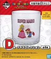 マリオ＆ピーチ＆キノピオ＆キノピコ グラスコレクション 「一番くじ スーパーマリオ いつも一緒マリオ＆フレンズ」 D賞