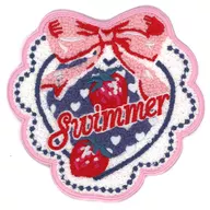 いちご サガラ刺?コースター 「キャラ福くじ SWIMMER Ribbon」 D賞