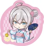 アーリャ(浴衣) 描き起こし ダイカットクッションコースター 「時々ボソッとロシア語でデレる隣のアーリャさん」