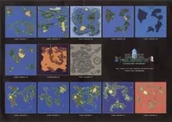 FINAL FANTASY PIXEL REMASTERマップ 紙製オリジナルランチョンマット 「FINAL FANTASY PIXEL REMASTER×SQUARE ENIX CAFE」 フードメニュー注文特典 後期
