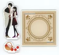 A.落合扇言＆灰葉仁 アクリルコースター 「堕落JKと廃人教師」