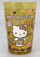 ハローキティ ヒョウ柄 キラホロクリアロングカップ 「サンリオキャラクターズ」