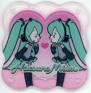 【シークレット】 初音ミク(ハート) 「VOCALOID 初音ミク トレーディングラメアクリルコースター プチシリーズ」 ダイソー限定