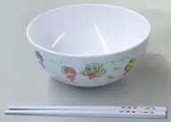 集合(ブルー) マルチボウル＆おはしセット 「フリューくじ 初音ミク Citrus MIKU」 C賞