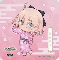 セイバー/沖田総司(ミニキャラ) オリジナルコースターB 「Fate/Grand Order×極楽湯・RAKU SPA カルデアSPAパラダイス～サーヴァントと巡るSPAな休日～」 コラボメニュー注文特典