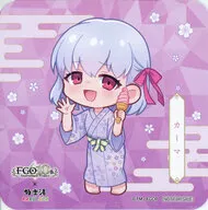 アサシン/カーマ(ミニキャラ) オリジナルコースターB 「Fate/Grand Order×極楽湯・RAKU SPA カルデアSPAパラダイス～サーヴァントと巡るSPAな休日～」 コラボメニュー注文特典