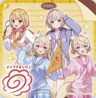 集合(等身イラスト) オリジナルコースター 「バーチャルYouTuber ホロライブプロダクション はるいろ ホロライブアカデミー×SWEETS PARADISE」 ホロライブアカデミー中間テスト景品