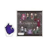 01.集合デザイン(グラフアートイラスト) アクリルコースタースタンド 「Chilla’s Art」