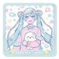 [新品] 初音ミク アクリルコースター 「しろたん×初音ミク 第2弾」