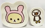 Co Rilakkuma & Penguin Diecut Mini Plate "Ichiban KUJI Rilakkuma 2" Diecut Mini Plate Award