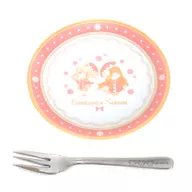 Sakura Kinomoto & Tomoyo Daidouji Omotenashi Set (Cake Plate & Fork) 「 Cardcaptor Sakura Original Art Exhibition 」