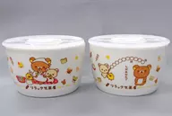 Chirashi-Gara Rilakkuma Chaya Pottery Set with Lid "Rilakkuma"