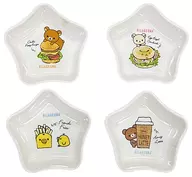 Rilakkuma & Co Rilakkuma & Co Rilakkuma Kiiroytri & Chai Leucoguma Star Melamine Cup Set (4-Pack Set) "Viva! リラッ KUJI Part42" Star Melamine Cup Set Award