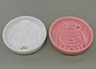 Mickey & minnie (Daruma / Smile) Soy Sauce Plate 2-Pack Set "Disney" Tokyo Disney Resort Only