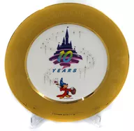 Mickey Mouse Plate (Picture Plate) "Disney" Tokyo Disneyland 10th anniversary press preview souvenir