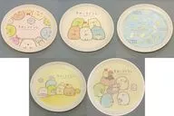 Set of 5 Kinds Original Bamboo Fiber Plate "Sumicco Gurashi x Asahi Soft Drink" Eligible Products Purchase benefits