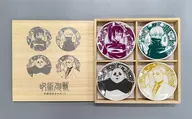 Set of 4 Kinds of Gathered Bean Plates (2nd year version) "Animation Jujutsu Kaisen Exhibition Theater Version Jujutsu Kaisen 0"