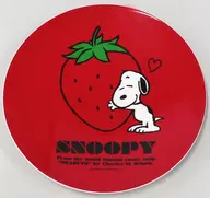 9. Snoopy Melamine Plate Red "Per Sanrio KUJI Lawson per Snoopy KUJI"