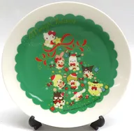 Gathered (green) Christmas Plate "Sanrio Character Connectors" Sanrio Shop Christmas 2023 novelty Gift Item Purchase benefits