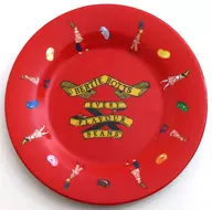 百味ビーンズ/レッド メラミンプレート 「一番くじ ハリー・ポッター Magical Sweets Party」 E賞