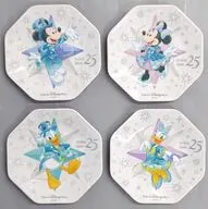 集合 プレートセット(4枚セット) 「東京ディズニーシー25周年 “スパークリング・ジュビリー”」 東京ディズニーシー限定