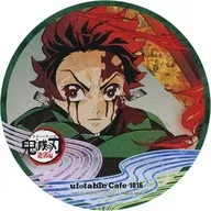 Tanjiro Kamado Coaster "Demon Slayer: Kimetsu no Yaiba Yukaku Hen ×ufotable Cafe× Machi ★ Asobi CAFE Phase 3" Drink menu order bonus