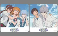 Original Coaster "EVANGELION CROSSING EXPO crossing expo - Evangelion Expo -" soft ice cream order bonus