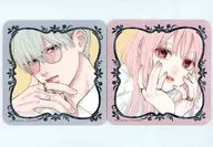 Snow & Itsuomi Coaster 2-Pack Set "Yubisaki to Koi" Monthly Dessert, June 2022 Issue & 6 Comic Volume Linked Present to all applicants