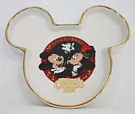 Mickey & minnie Souvenir Plate "Tokyo DisneySea HARBORSIDE CHRISTMAS 2007"