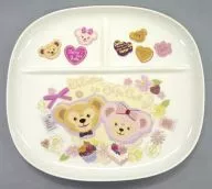Duffy & Shelly May Cafe Plate "Sweet Duffy 2012" Tokyo DisneySea limited