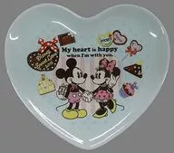 Mickey & Minnie (Blue) Souvenir Plate "Disney Sweet Love 2013" limited to Tokyo Disney Resort